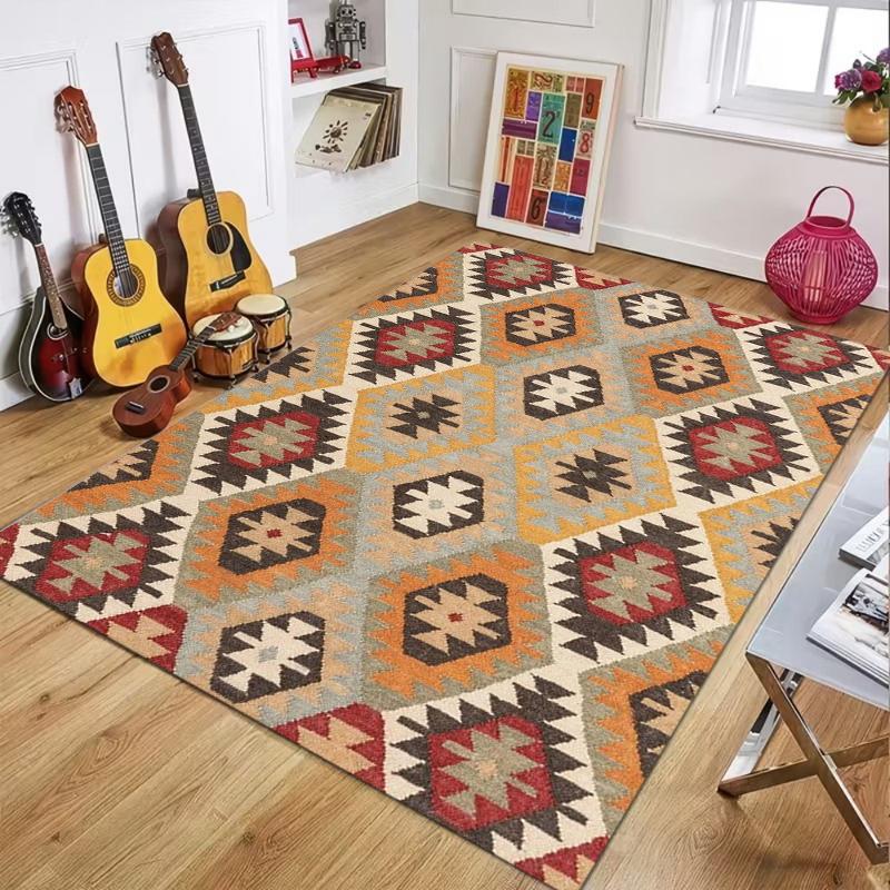 Vintage Geometric Soft Area Rug Washable Non-Slip Indoor Floor Mat for Rustic Boho Living Room Bedroom Cabin Home Decor 40X60CM
Vintage Geometric Soft Area Rug Washable Non-Slip Indoor Floor Mat for Rustic Boho Living Room Bedroom Cabin Home Decor 40X60CM