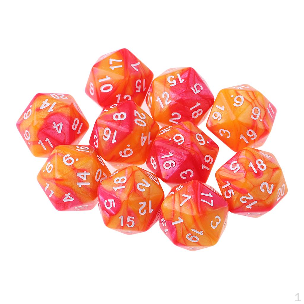 Двухсторонние двухцветные таблицы D20 s для MTG DND Orange Red
Двухсторонние двухцветные таблицы D20 s для MTG DND Orange Red
