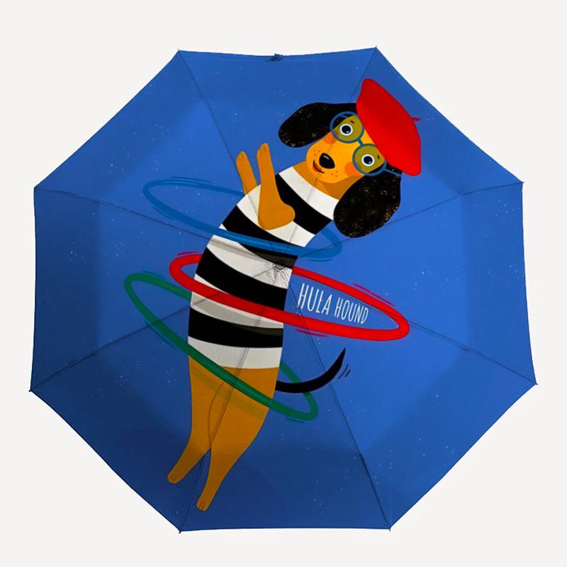 1pc Hula HoundDancing Dog Automatic Open/Close Umbrella, Windproof, Folding Compact Umbrella with Lightweight Design for Women/Men141
1pc Hula HoundDancing Dog Automatic Open/Close Umbrella, Windproof, Folding Compact Umbrella with Lightweight Design for Women/Men141