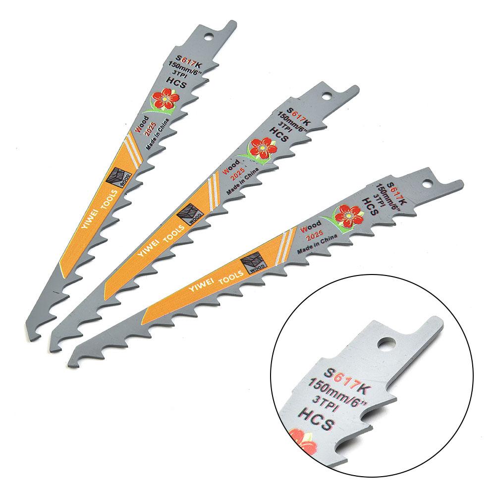 3pcs 150mm 3 TPI HCS Saw Blades For Wood Plastic Metal Cutting Pruning Wood Equipment HCS Part Pruning Reciprocating Hand Tools China Mainland
3pcs 150mm 3 TPI HCS Saw Blades For Wood Plastic Metal Cutting Pruning Wood Equipment HCS Part Pruning Reciprocating Hand Tools China Mainland