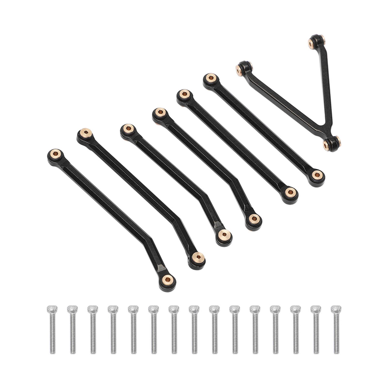 1 24 RC Car Chassis Link Rod Wear Resistant High Accuracy Aluminum Alloy Pull Rods for LWB 133.7mm Axial SCX24 RC Car Black
1 24 RC Car Chassis Link Rod Wear Resistant High Accuracy Aluminum Alloy Pull Rods for LWB 133.7mm Axial SCX24 RC Car Black
