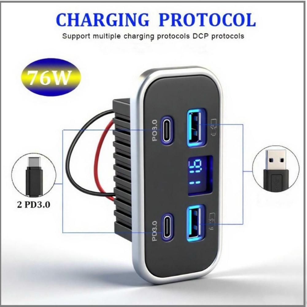 Black 4-Port USB Socket Marine USB Charger Comprehensive Safety Features Fast Charging Capability Operates On 12V Or 24V China Mainland
Black 4-Port USB Socket Marine USB Charger Comprehensive Safety Features Fast Charging Capability Operates On 12V Or 24V China Mainland