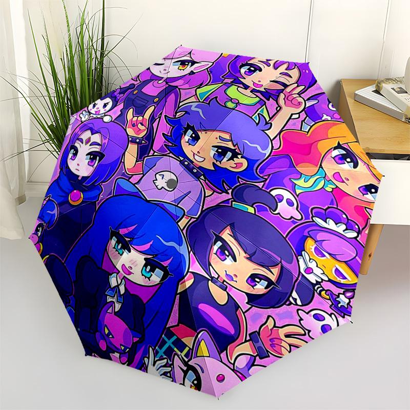 1pc Chibi Characters Automatic Opening/Closing Outdoor Umbrella - Portable Tri-Fold Design with 8-Rib Iron Frame - Outdoor for Fans, Travelers, D
1pc Chibi Characters Automatic Opening/Closing Outdoor Umbrella - Portable Tri-Fold Design with 8-Rib Iron Frame - Outdoor for Fans, Travelers, D