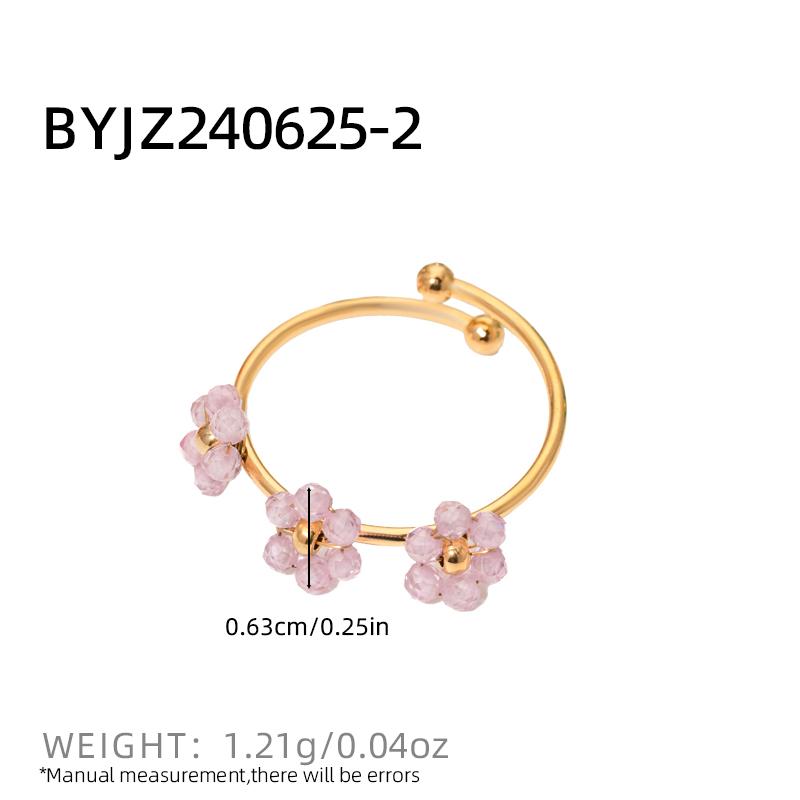 Cute Pink Zircon Flower Rings for Women Stainless Steel Zircon Female Summer Accessories Open Adjustable Couple Rings Gift
Cute Pink Zircon Flower Rings for Women Stainless Steel Zircon Female Summer Accessories Open Adjustable Couple Rings Gift