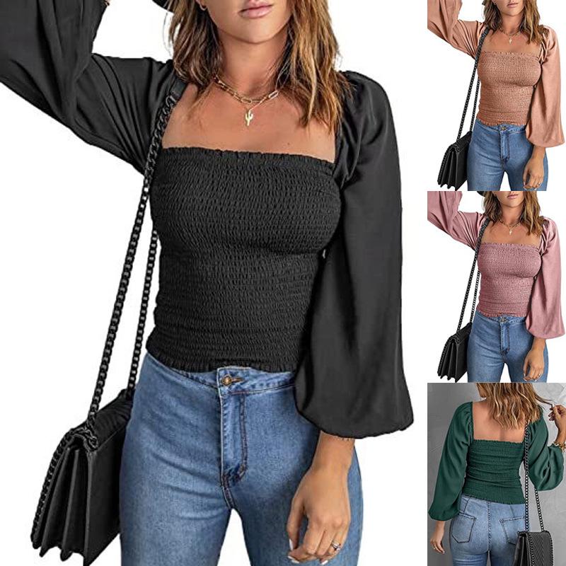 Women s Solid Color Square Neck Slim Fit Lantern Sleeve Pleated Top Extra Extra Large
Women s Solid Color Square Neck Slim Fit Lantern Sleeve Pleated Top Extra Extra Large