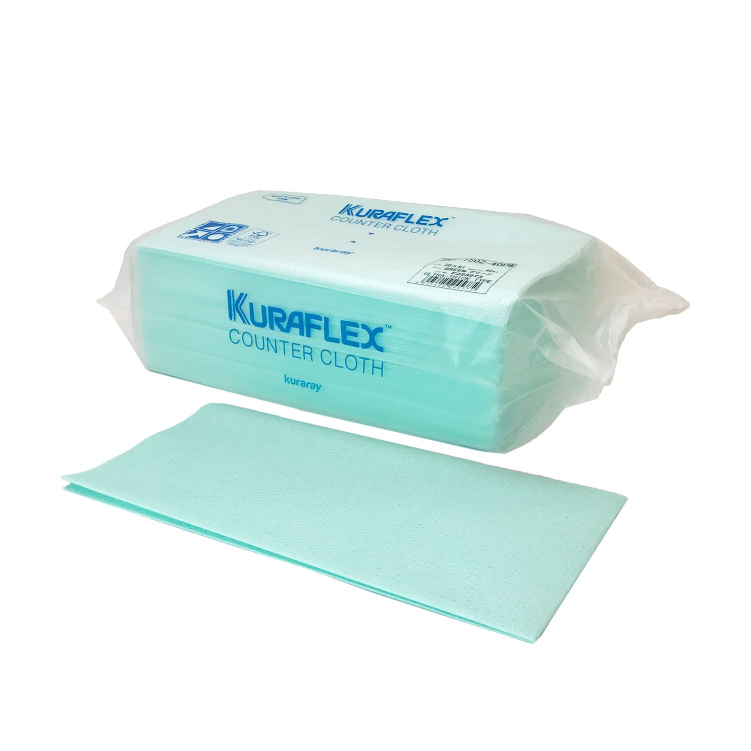 Kuraray Kuraflex Counter Cloth Monodure 40 sheets in a case of 6 Rayon Polyester Green ZNI-1502-40PW (sold boxes) зелёный
Kuraray Kuraflex Counter Cloth Monodure 40 sheets in a case of 6 Rayon Polyester Green ZNI-1502-40PW (sold boxes) зелёный