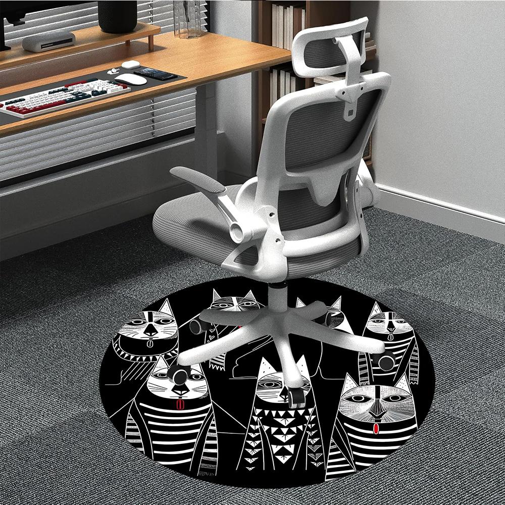 1pc Feline Pattern Office Round Area Rug, Indoor Mat Suitable ForOffice, Under Office Chairs Bedroom Living Room Home Decor, Room Decot005 80cm by 80cm
1pc Feline Pattern Office Round Area Rug, Indoor Mat Suitable ForOffice, Under Office Chairs Bedroom Living Room Home Decor, Room Decot005 80cm by 80cm