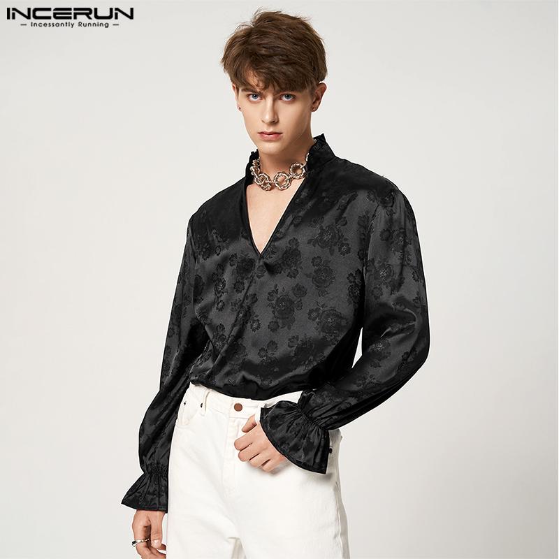 INCERUN Мужские весенние шелковистые топы с расклешенными рукавами и цветочным принтом
INCERUN Мужские весенние шелковистые топы с расклешенными рукавами и цветочным принтом