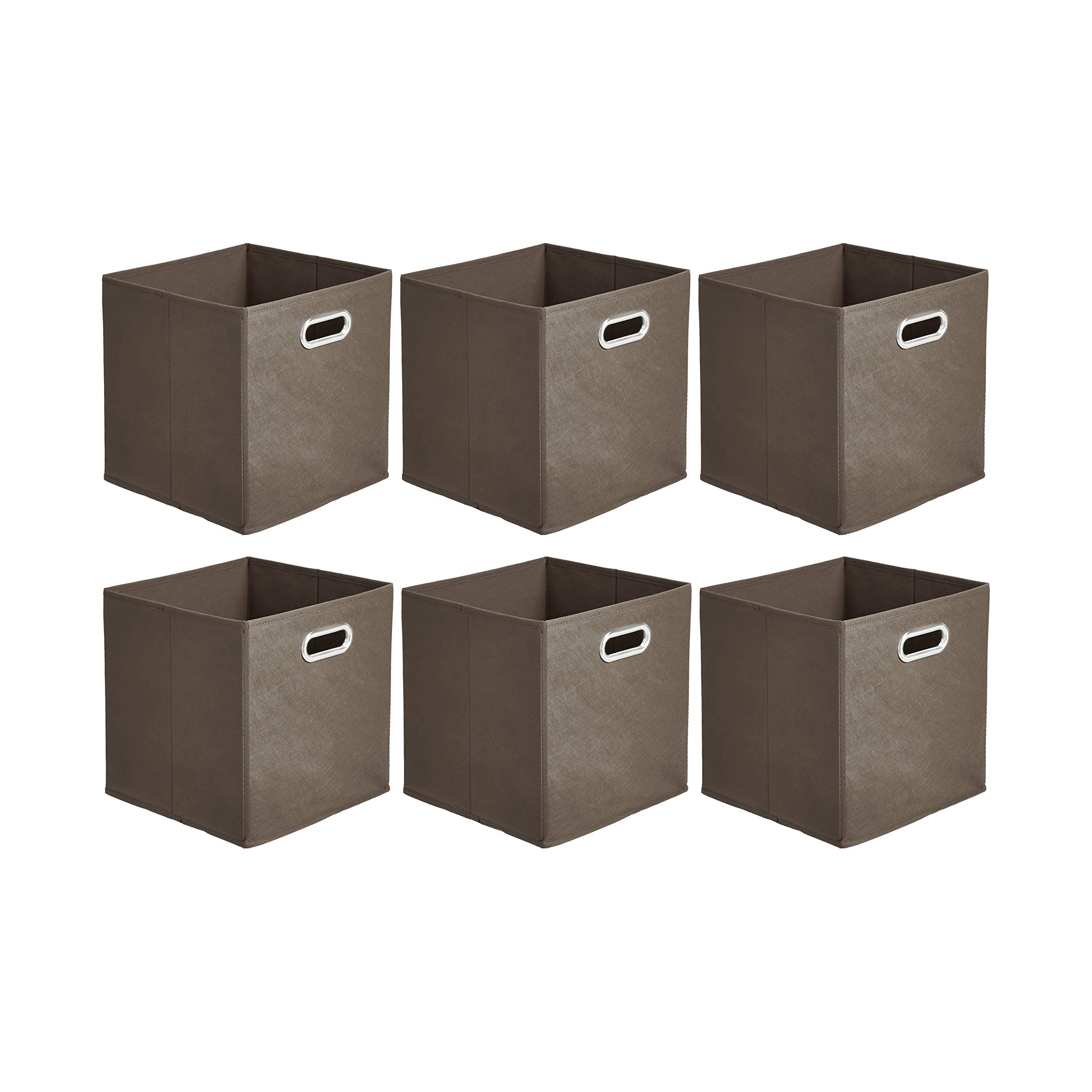 AmazonBasics Складной тканевый ящик для хранения с ручкой, цвет серо-коричневый, набор из 6 шт.
AmazonBasics Складной тканевый ящик для хранения с ручкой, цвет серо-коричневый, набор из 6 шт.