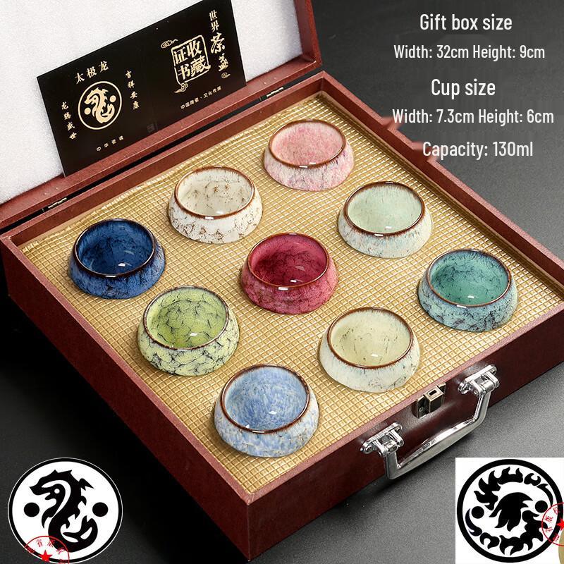 Набор керамических стаканов-пиал, обожженных в печи Байцзянь
Набор керамических стаканов-пиал, обожженных в печи Байцзянь