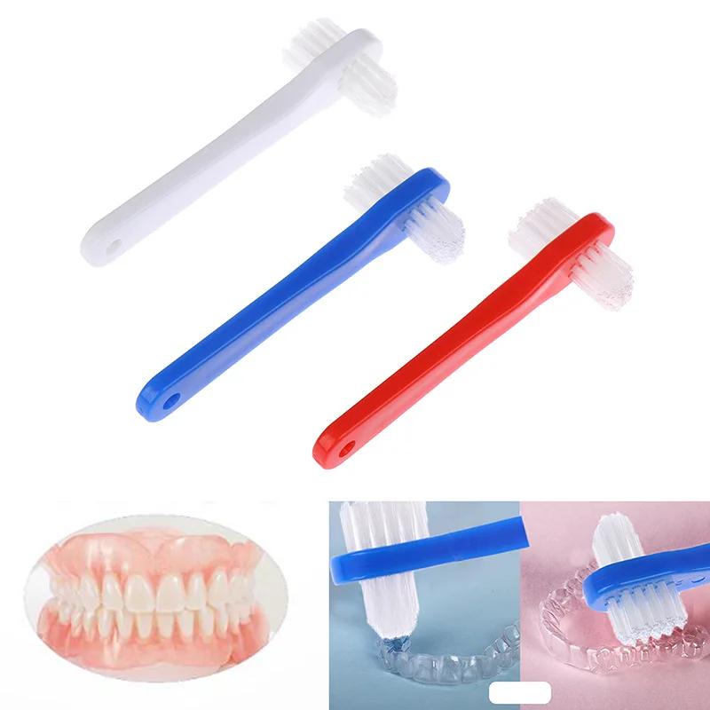 1 Pcs T-shape Denture Dedicated Plastic Brush Toothbrush Dual Head False Teeth Brushes Cleaner For Oral Health
1 Pcs T-shape Denture Dedicated Plastic Brush Toothbrush Dual Head False Teeth Brushes Cleaner For Oral Health