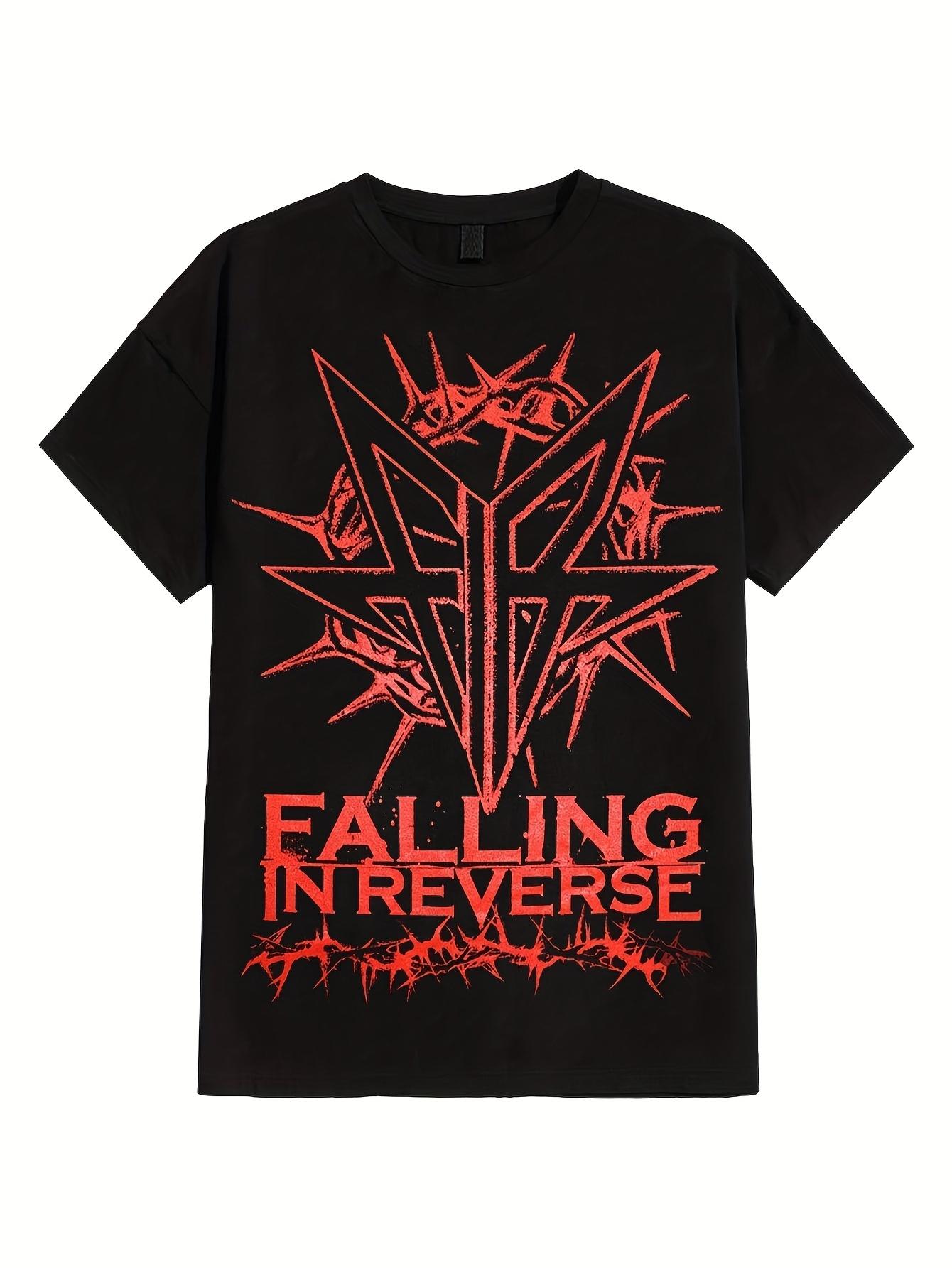 Falling in Reverse Graphic Tshirt Black with Red Edgy Design Lightweight Machine Washable UnisexS Casual Streetwear S
Falling in Reverse Graphic Tshirt Black with Red Edgy Design Lightweight Machine Washable UnisexS Casual Streetwear S