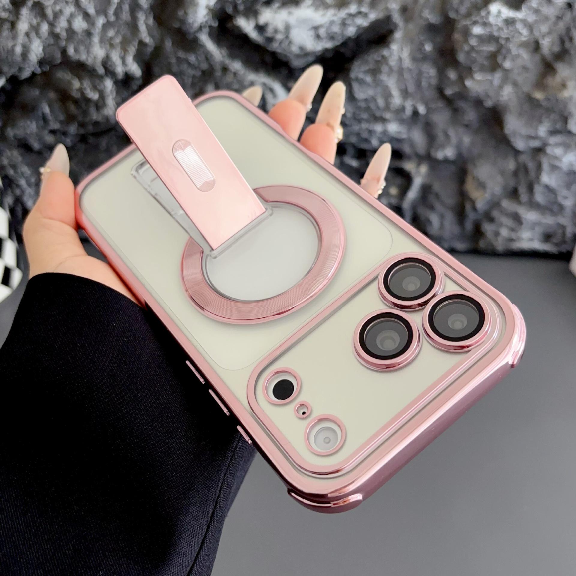 Electroplated Magnetic Phone Case for iPhone 17 Pro Max - Drop-Proof & Invisible Bracket Design 15pro рожевий
Electroplated Magnetic Phone Case for iPhone 17 Pro Max - Drop-Proof & Invisible Bracket Design 15pro рожевий