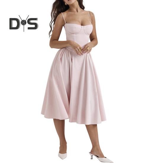 Женское платье с глубоким вырезом на тонких бретельках и открытой спиной без рукавов А-силуэта, большие качели, чистый цвет, тонкая талия, плиссированное платье миди для коктейльной вечеринки, выпускного вечера S розовый
Женское платье с глубоким вырезом на тонких бретельках и открытой спиной без рукавов А-силуэта, большие качели, чистый цвет, тонкая талия, плиссированное платье миди для коктейльной вечеринки, выпускного вечера S розовый