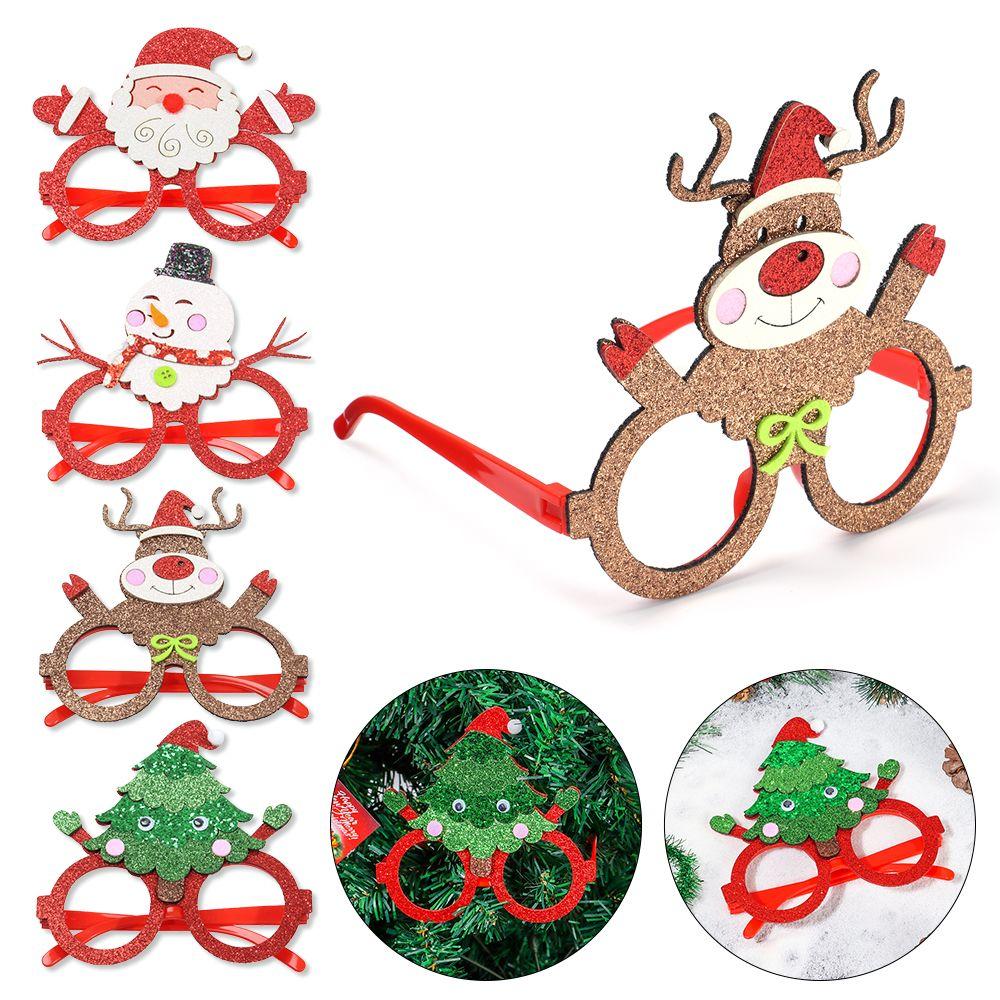 Year Party Supplies Colored Glasses Frame Christmas Glasses Photo Prop Santa Claus Xmas Tree Elk 
Year Party Supplies Colored Glasses Frame Christmas Glasses Photo Prop Santa Claus Xmas Tree Elk