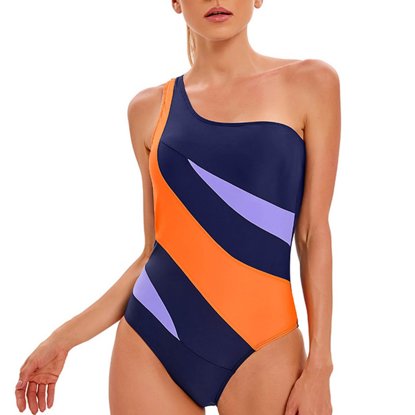 One Shoulder One Piece Swimsuit Women Color Block Asymmetric Neckline Slim Fit Swimwear Beachwear Bathing Suit XL помаранчевий
One Shoulder One Piece Swimsuit Women Color Block Asymmetric Neckline Slim Fit Swimwear Beachwear Bathing Suit XL помаранчевий