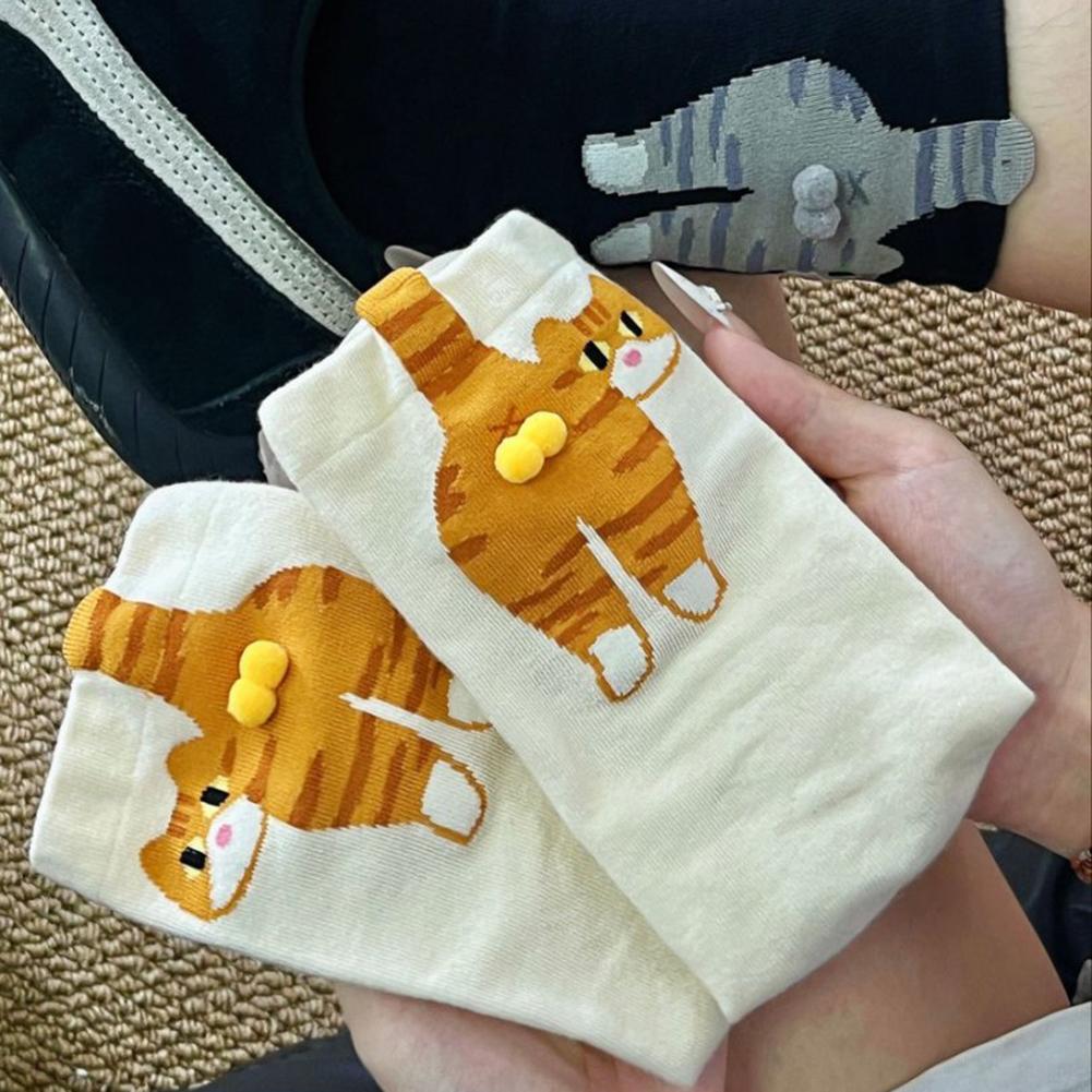 1 Pair Cute Cat Egg Socks 3D Funny Cat Cotton Socks Mid Length Stockings Women Novelty Stocking Warm Socks For All Seasons One Size білий
1 Pair Cute Cat Egg Socks 3D Funny Cat Cotton Socks Mid Length Stockings Women Novelty Stocking Warm Socks For All Seasons One Size білий