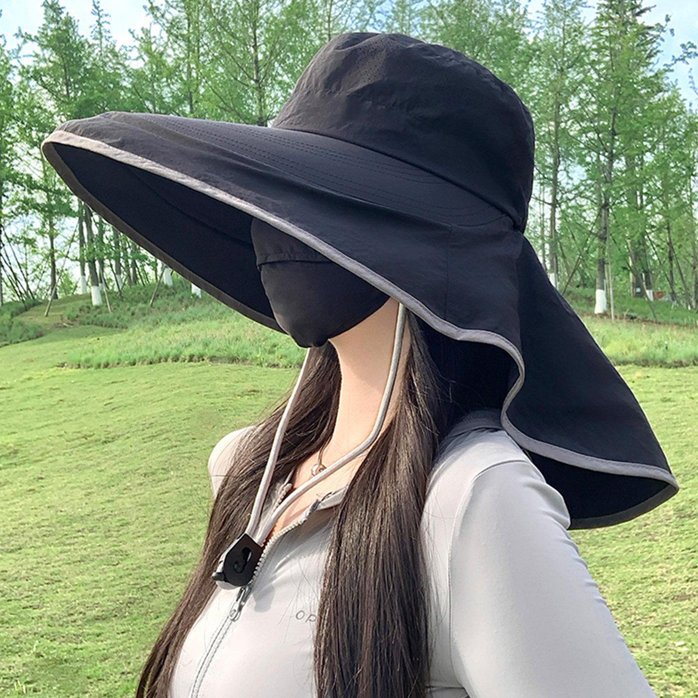 Women Summer Wide Brim Fisherman Hat, Neck Protection Shawl Sun Hat, Outdoor Breathable Fashion Casual UV Protection Visor Cap
Women Summer Wide Brim Fisherman Hat, Neck Protection Shawl Sun Hat, Outdoor Breathable Fashion Casual UV Protection Visor Cap