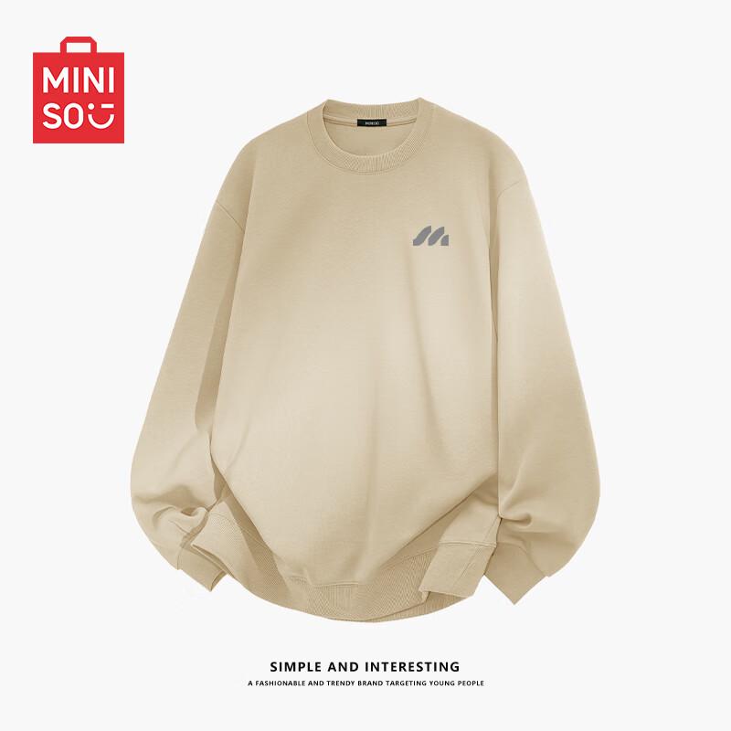 MINISO Men s Casual Crewneck Pullover Sweatshirt with M Letter Badge L
MINISO Men s Casual Crewneck Pullover Sweatshirt with M Letter Badge L