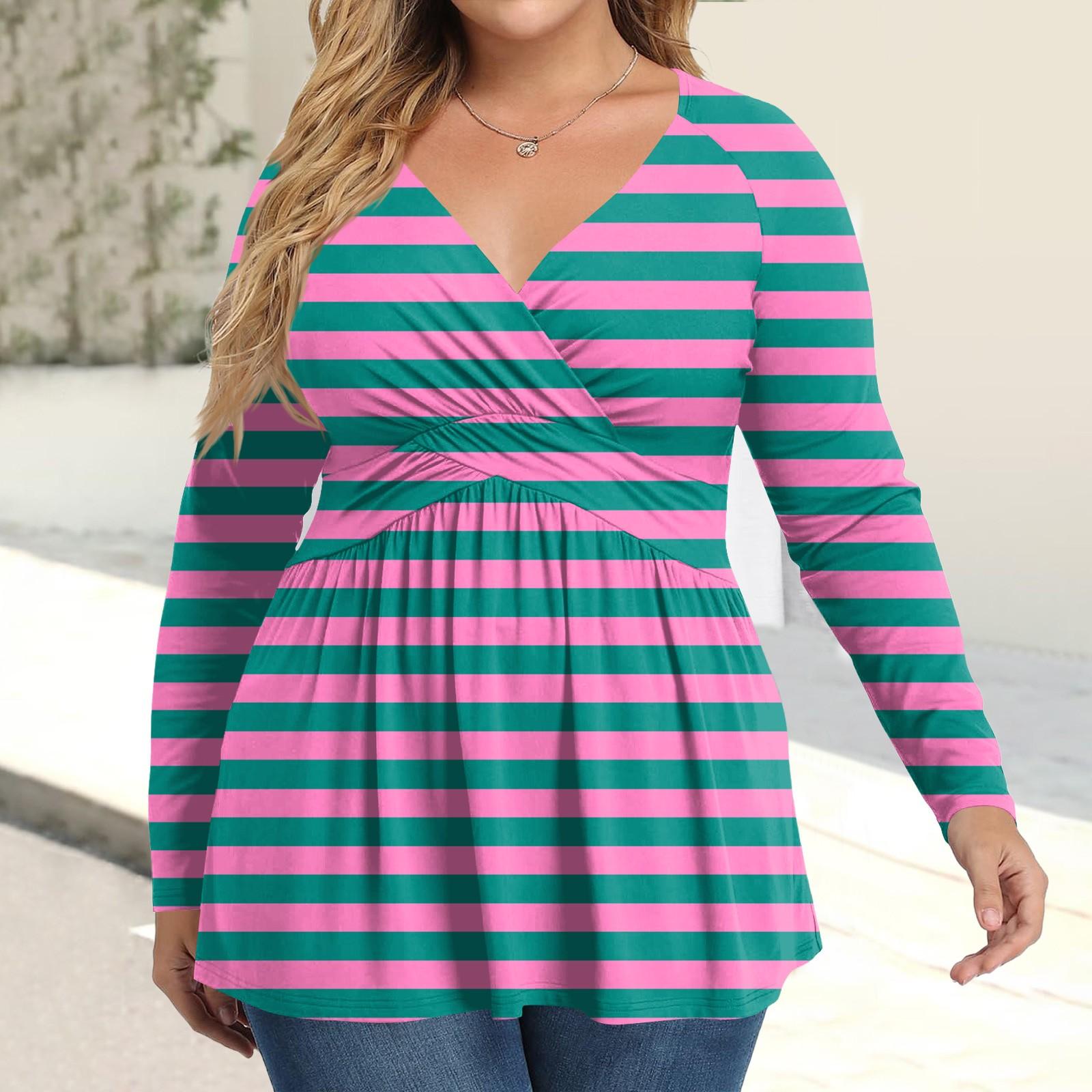 Женская рубашка большого размера с длинным рукавом, принт, плиссированный повседневный топ с V-образным вырезом L
Женская рубашка большого размера с длинным рукавом, принт, плиссированный повседневный топ с V-образным вырезом L