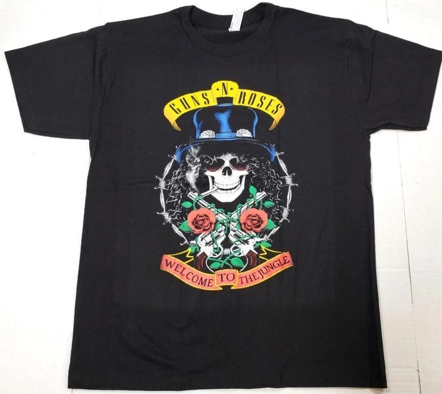 GUNS N ROSES T-shirt Welcome To The Jungle Tee GnR Slash Adult Men s Black New XL
GUNS N ROSES T-shirt Welcome To The Jungle Tee GnR Slash Adult Men s Black New XL