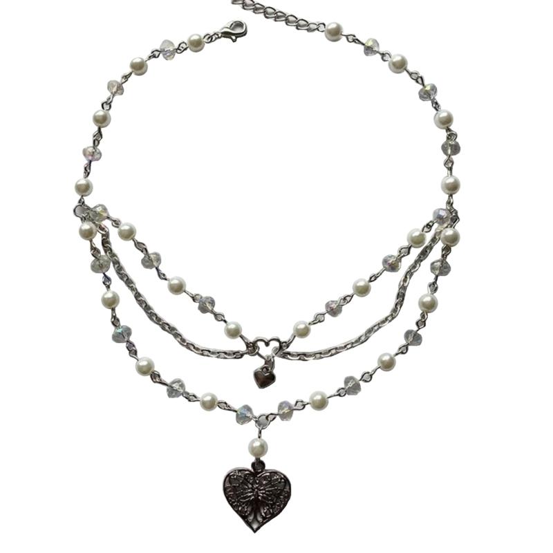 Dainty Layering Necklace Butterfly Heart Pendant Simulated Pearl Chain Choker Necklace Birthday Valentine Statement Gift 1
Dainty Layering Necklace Butterfly Heart Pendant Simulated Pearl Chain Choker Necklace Birthday Valentine Statement Gift 1