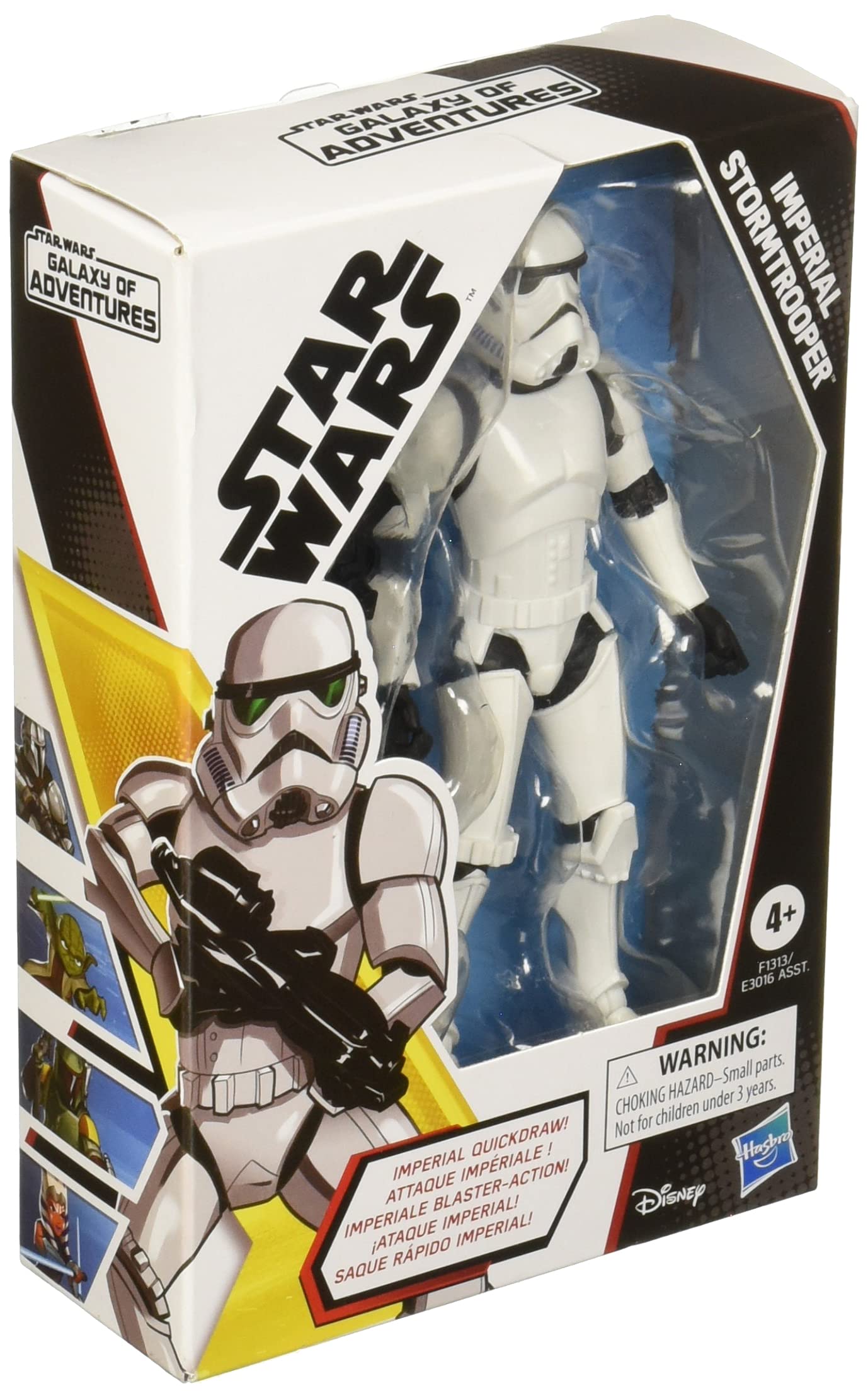Star Wars Galactic Adventure Imperial Stormtrooper 5 Figure with Fun Blaster Function, Ages 4+
Star Wars Galactic Adventure Imperial Stormtrooper 5 Figure with Fun Blaster Function, Ages 4+