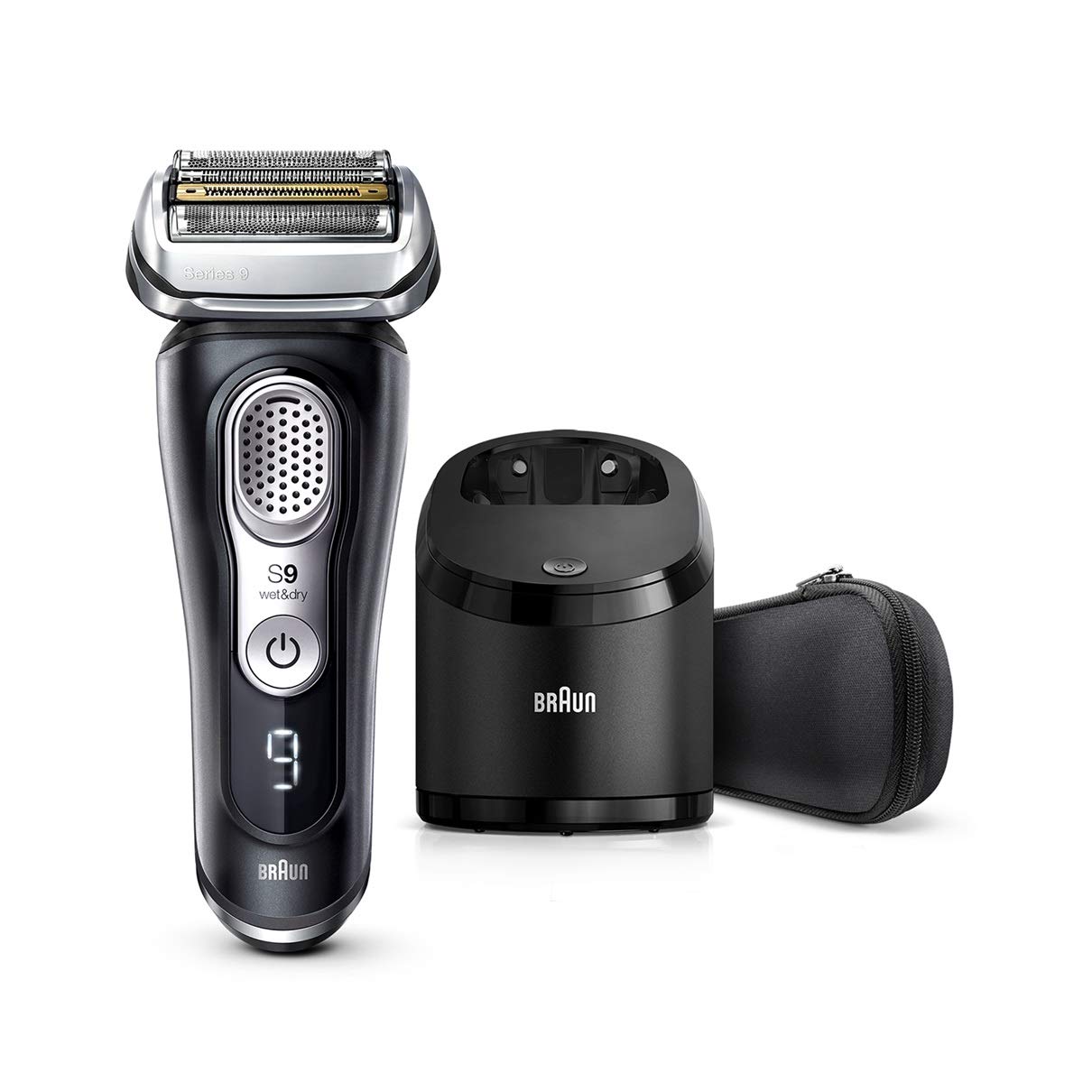 9360CC Braun Shaver Series 9 model with cleaning device Suitable for bath shaving Comes with shaver case Noir Men s 4-blade коричневий
9360CC Braun Shaver Series 9 model with cleaning device Suitable for bath shaving Comes with shaver case Noir Men s 4-blade коричневий