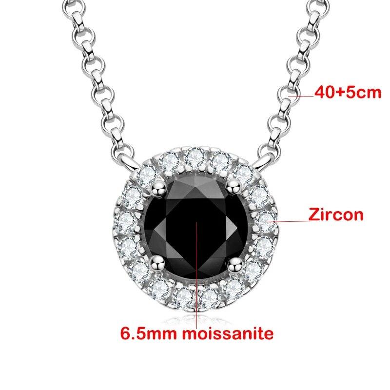1CT черное ожерелье из муассанита для женщин, оригинальный кулон из 100% стерлингового серебра 925 пробы, классическая ключичная цепочка, роскошные ювелирные изделия
1CT черное ожерелье из муассанита для женщин, оригинальный кулон из 100% стерлингового серебра 925 пробы, классическая ключичная цепочка, роскошные ювелирные изделия
