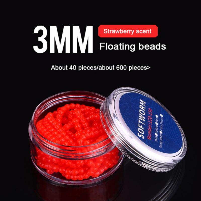Плавающие бусины Softworm с ароматом клубники/кукурузы, поддельные рыболовные плавающие бусины TPR 3mm
Плавающие бусины Softworm с ароматом клубники/кукурузы, поддельные рыболовные плавающие бусины TPR 3mm