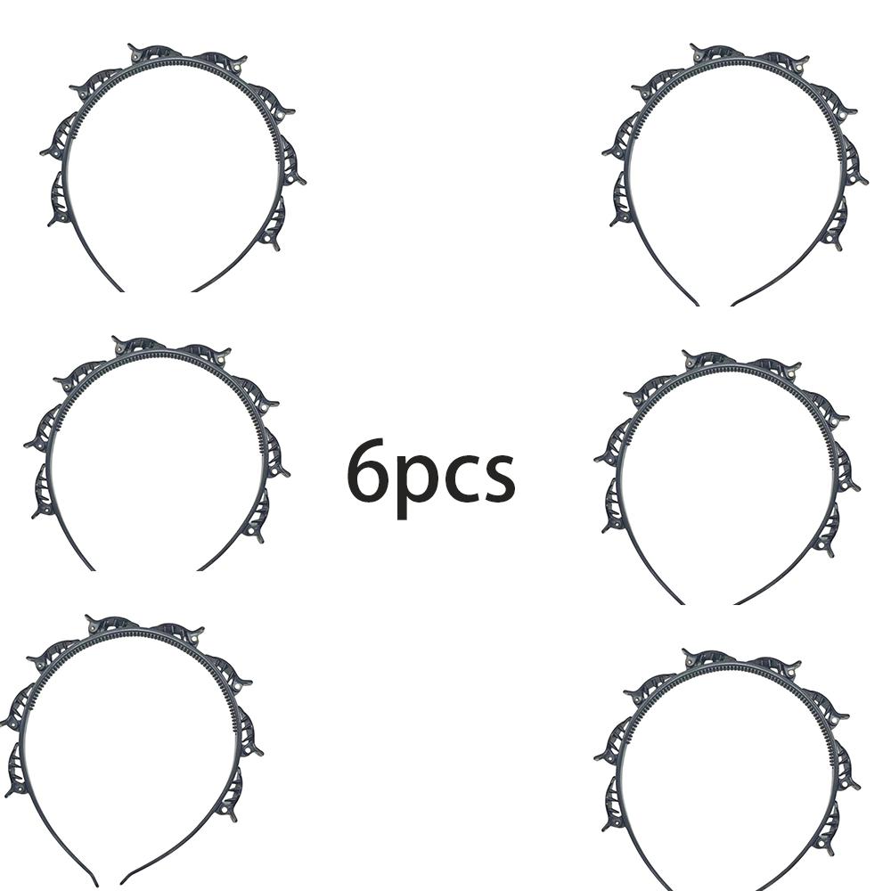 6Pcs Non-Slip Multi-Clip Headband, Secure Grip Design, Ideal for Facial Cleansing & Skincare Routine
6Pcs Non-Slip Multi-Clip Headband, Secure Grip Design, Ideal for Facial Cleansing & Skincare Routine