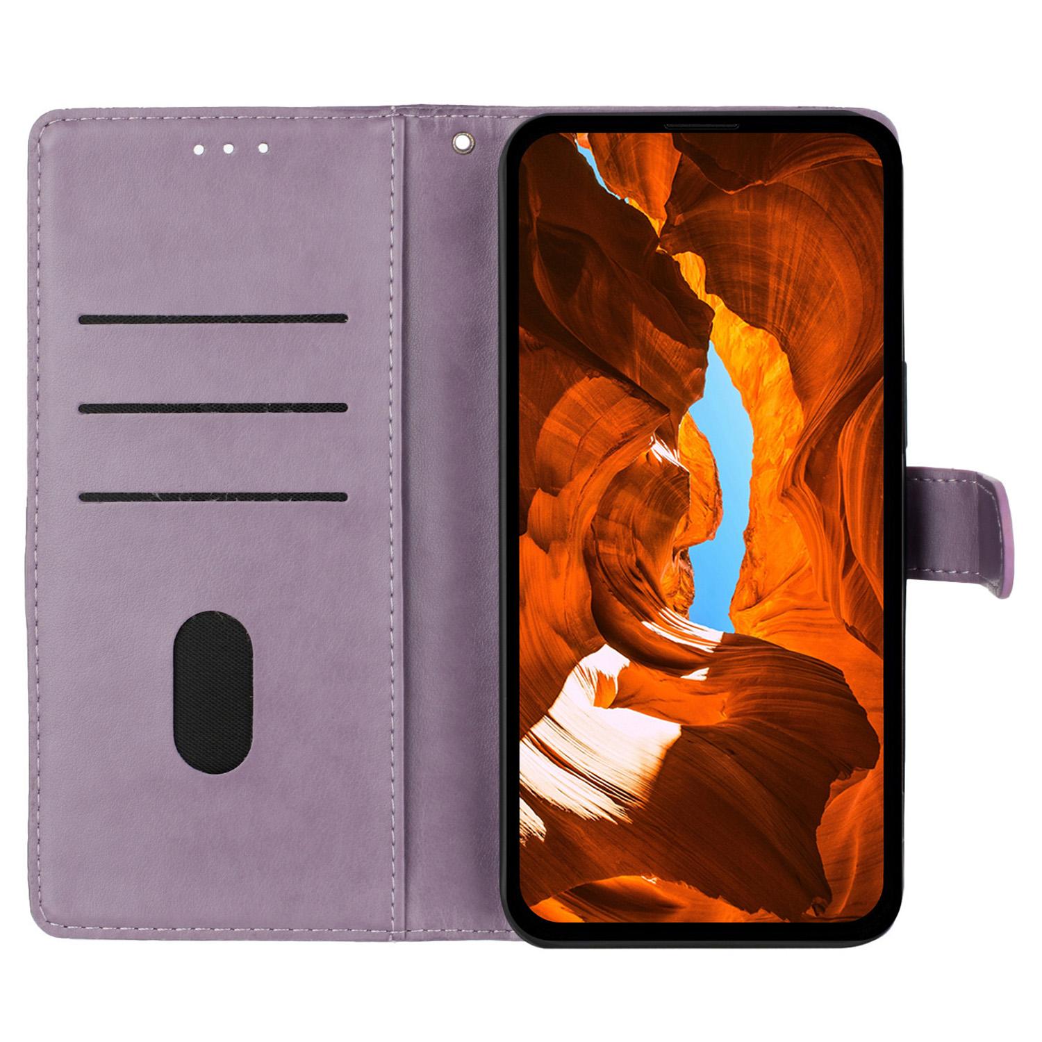 For Xiaomi Redmi Note 14 4G (163.25mm) Wallet Phone Case Butterfly Floral Imprint Leather Flip Cover with Strap Purple
For Xiaomi Redmi Note 14 4G (163.25mm) Wallet Phone Case Butterfly Floral Imprint Leather Flip Cover with Strap Purple