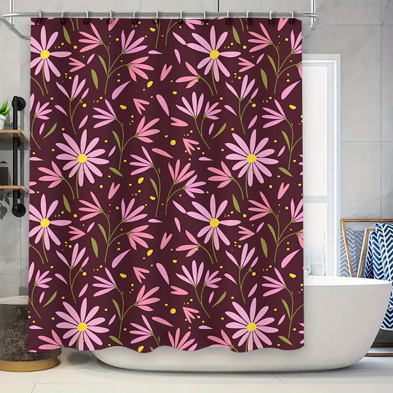 Patterned Shower Curtain Decor With Pink Flowers Bathroom Decoration Home Accessories For Kids Room Or Kitchen Washable Fabric W W60H190(CM)-1 Pcs
Patterned Shower Curtain Decor With Pink Flowers Bathroom Decoration Home Accessories For Kids Room Or Kitchen Washable Fabric W W60H190(CM)-1 Pcs