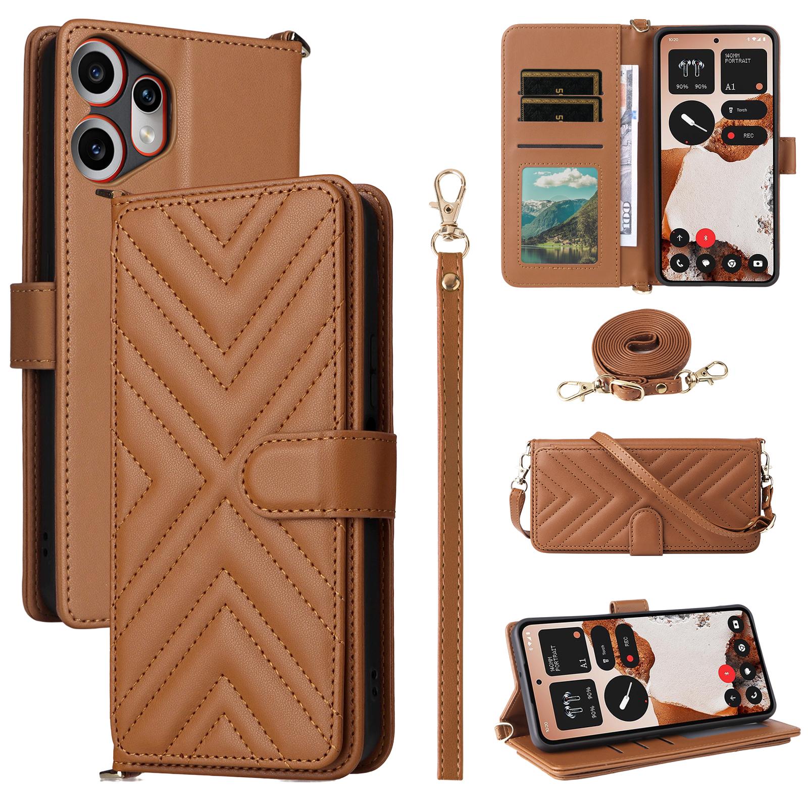For Nothing CMF Phone 2 Pro Case with Shoulder/Wrist Strap Leather Phone Cover Stand Wallet Brown
For Nothing CMF Phone 2 Pro Case with Shoulder/Wrist Strap Leather Phone Cover Stand Wallet Brown