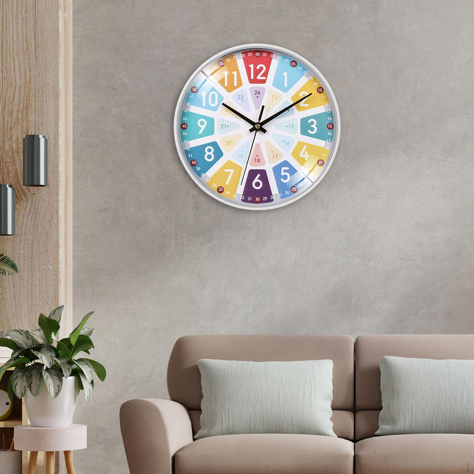 Decorative Wall Clock with Silent Ticking,Kids Learning Living Room,School, Props E_30CM
Decorative Wall Clock with Silent Ticking,Kids Learning Living Room,School, Props E_30CM