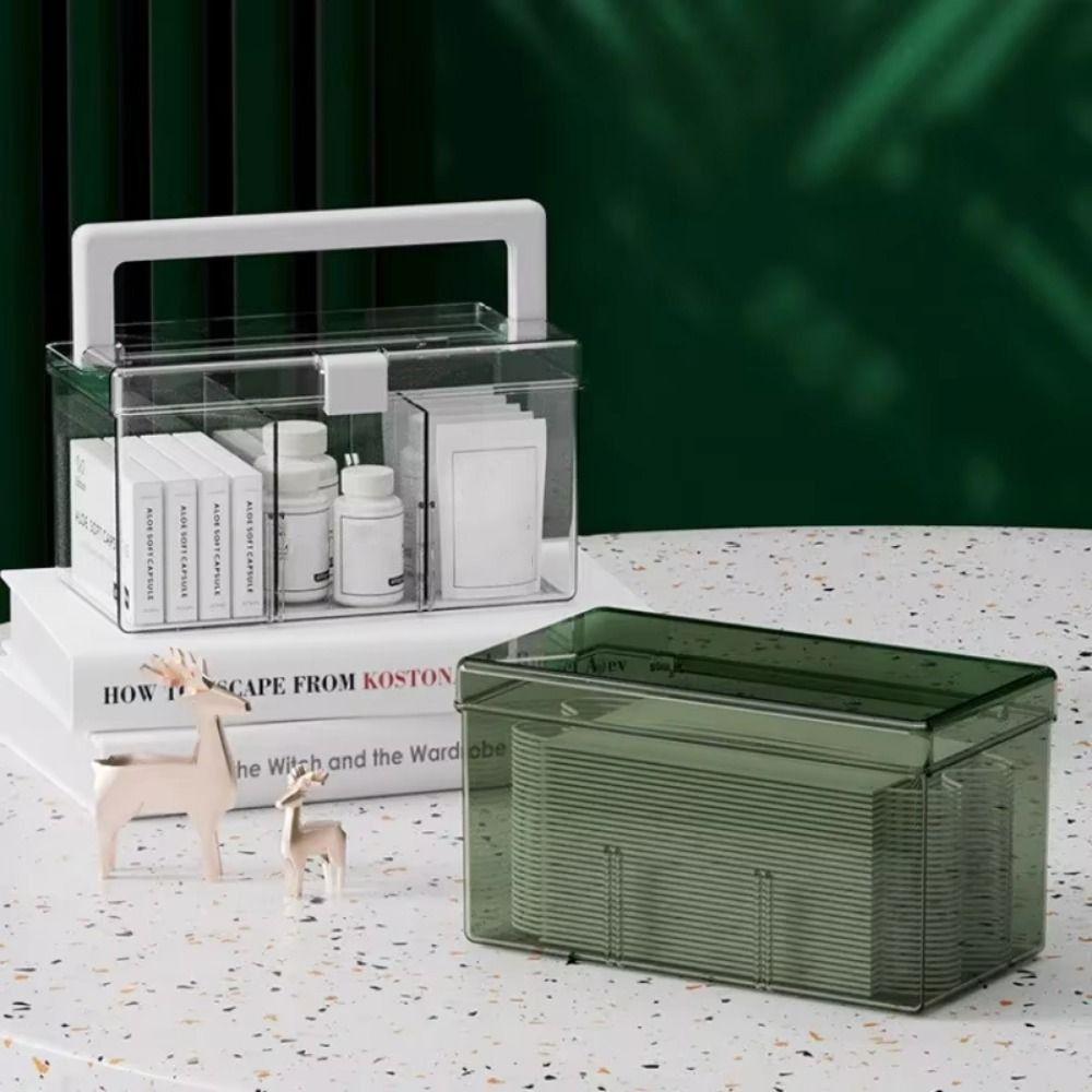 Large Capacity Clear Card Case Waterproof Medicine Chest Container Tabletop With Handle&Partition
Large Capacity Clear Card Case Waterproof Medicine Chest Container Tabletop With Handle&Partition