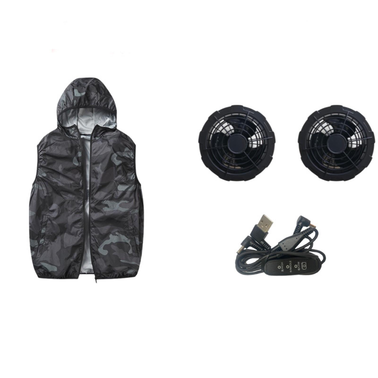 Женская летняя куртка с вентилятором (Включая набор 3-лопастных бесщеточных 5В вентиляторов) Рабочая одежда с длинным рукавом, капюшоном и молнией, защита от теплового удара, однотонная L чёрный
Женская летняя куртка с вентилятором (Включая набор 3-лопастных бесщеточных 5В вентиляторов) Рабочая одежда с длинным рукавом, капюшоном и молнией, защита от теплового удара, однотонная L чёрный