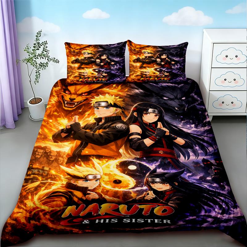 3pcs Naruto Duvet Cover Anime Cartoon Bedding Set Quilt Cover Twin Full Single Size Teens Boys Bedroom Dormitory Decor 135x200cm
3pcs Naruto Duvet Cover Anime Cartoon Bedding Set Quilt Cover Twin Full Single Size Teens Boys Bedroom Dormitory Decor 135x200cm