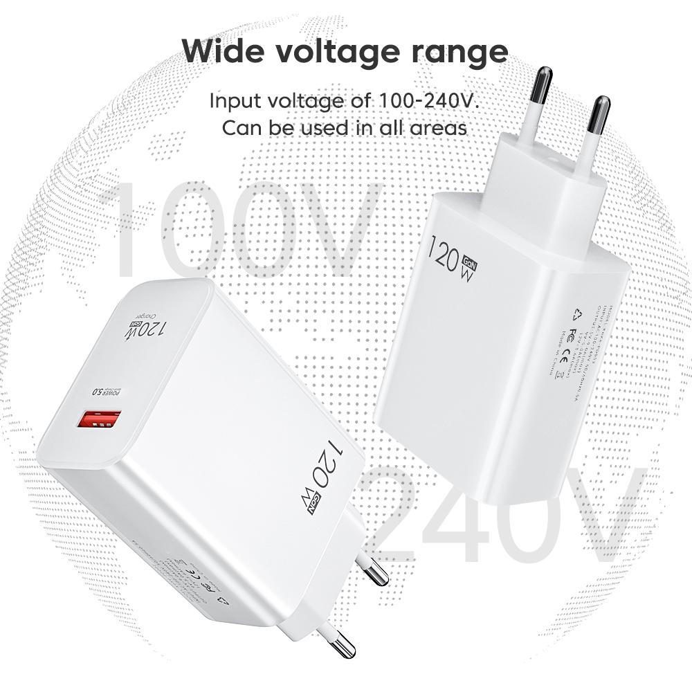 USB-зарядное устройство 120 Вт GaN, быстрая зарядка, вилка ЕС/США, адаптер для зарядного устройства телефона, кабель 10 А типа C для iPhone, Xiaomi, Samsung, USB-зарядное устройство 10A 1M Type C
USB-зарядное устройство 120 Вт GaN, быстрая зарядка, вилка ЕС/США, адаптер для зарядного устройства телефона, кабель 10 А типа C для iPhone, Xiaomi, Samsung, USB-зарядное устройство 10A 1M Type C