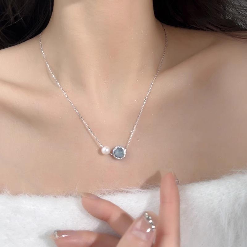 Sterling Silver Necklace Pearl Elegant Blue Clear Dazzling Classic for Women Girl Jewelry Gift Dropshipping Wholesale
Sterling Silver Necklace Pearl Elegant Blue Clear Dazzling Classic for Women Girl Jewelry Gift Dropshipping Wholesale