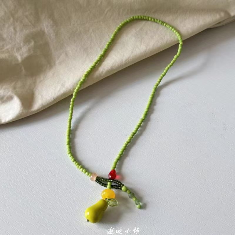 2026 Forest Green Gourd Beaded Necklace For Women Vintage Bohemian Clavicle Chain Fashion Zircon Hand Woven Aesthetic Zircon
2026 Forest Green Gourd Beaded Necklace For Women Vintage Bohemian Clavicle Chain Fashion Zircon Hand Woven Aesthetic Zircon