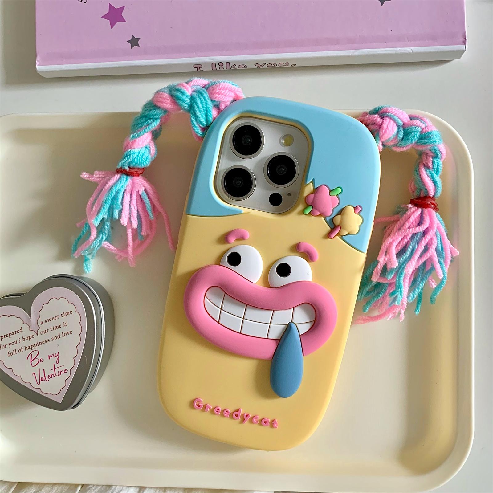 For iPhone 16 Pro Max Silicone Case Cute Colorful Braids Girl Design Shockproof Phone Back Cover As Shown A
For iPhone 16 Pro Max Silicone Case Cute Colorful Braids Girl Design Shockproof Phone Back Cover As Shown A