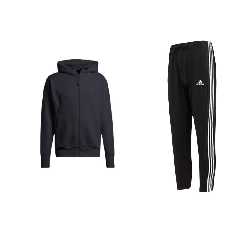Adidas Logo Patch Long Sleeve Tapered Knit Pants Casual Sports Set Men sets Black IC0044+IN5089 M
Adidas Logo Patch Long Sleeve Tapered Knit Pants Casual Sports Set Men sets Black IC0044+IN5089 M
