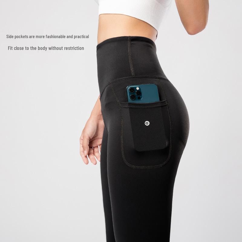 Nylon Double-Sided Naked Feel Yoga Pants with Side Pockets, High Elastic, 220g Weight L чорний
Nylon Double-Sided Naked Feel Yoga Pants with Side Pockets, High Elastic, 220g Weight L чорний