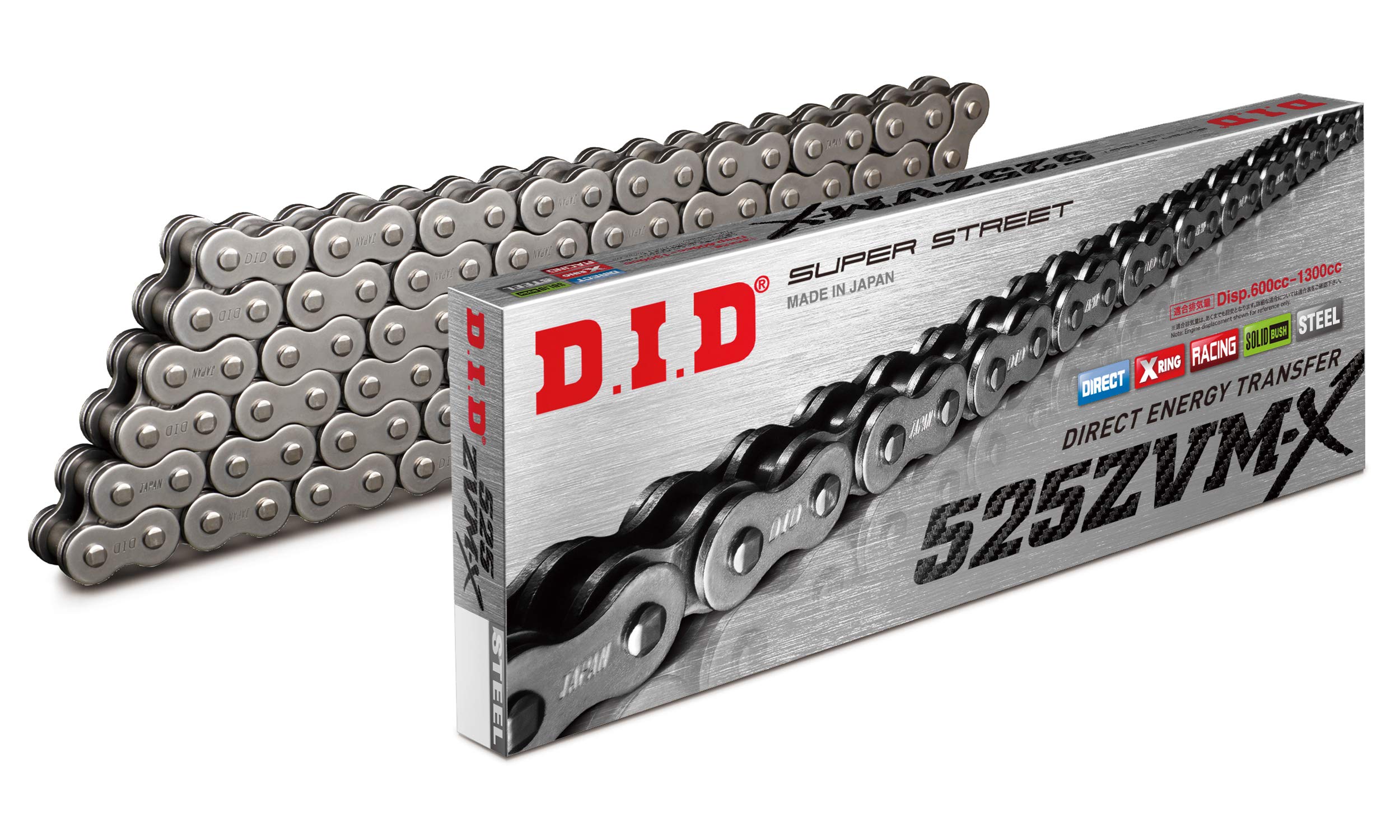 Motorcycle Chain Caulk Joint Included STEEL for Two Wheels Motorcycle D.I.D 525ZVM-X-120ZB X-Ring
Motorcycle Chain Caulk Joint Included STEEL for Two Wheels Motorcycle D.I.D 525ZVM-X-120ZB X-Ring