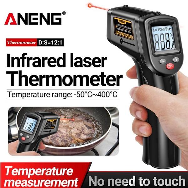 ANENG TH201 Ручной инфракрасный термометр Бесконтактный -50 ~ 400 ℃ Цифровой промышленный термометр с ЖК-дисплеем и пирометром чёрный
ANENG TH201 Ручной инфракрасный термометр Бесконтактный -50 ~ 400 ℃ Цифровой промышленный термометр с ЖК-дисплеем и пирометром чёрный