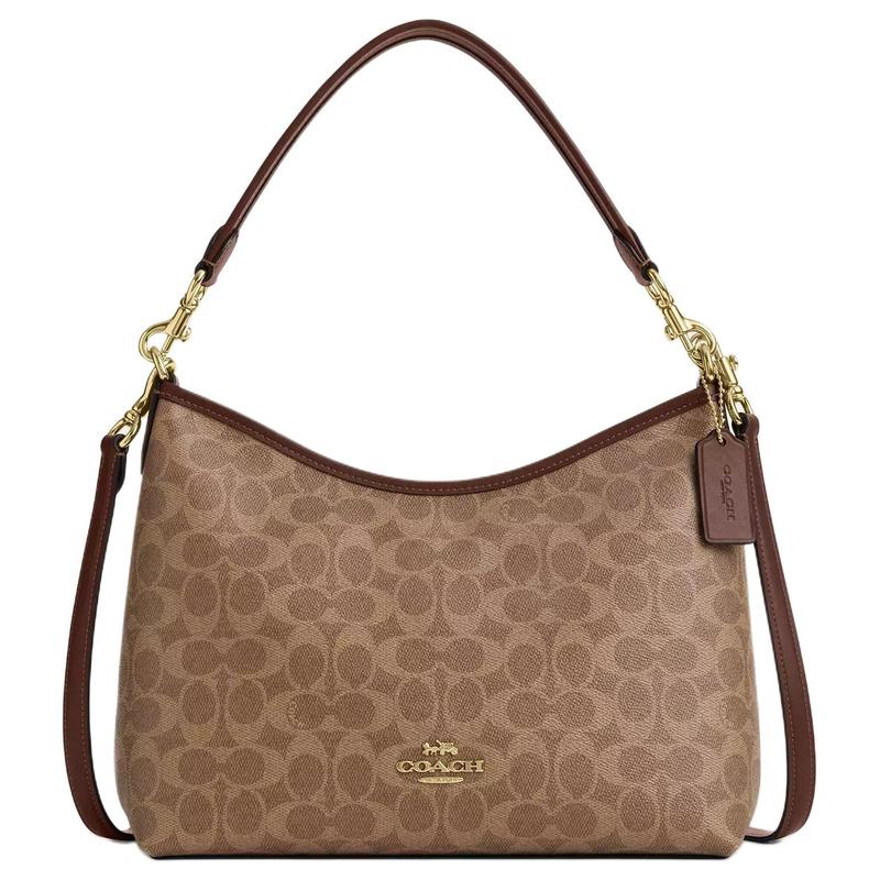 COACH Laurel 31 detachable shoulder strap zipper closure hobo bag coated canvas shoulder bag large size women s maple color коричневий
COACH Laurel 31 detachable shoulder strap zipper closure hobo bag coated canvas shoulder bag large size women s maple color коричневий