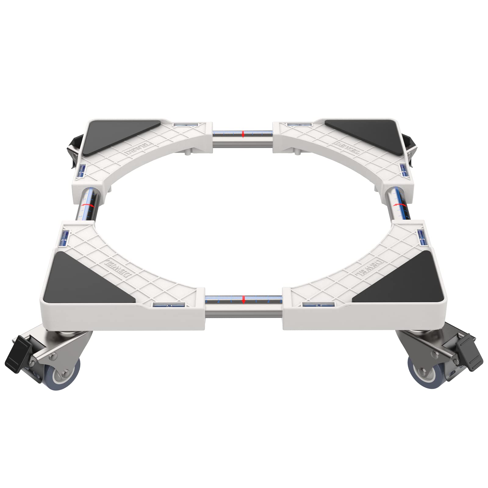 DEWEL Raised Stand with Washing Machine Scale Load Size Sound Reduction and Vibration Isolation Casters, Refrigerator, Pan, 360° Rotation, Included,
DEWEL Raised Stand with Washing Machine Scale Load Size Sound Reduction and Vibration Isolation Casters, Refrigerator, Pan, 360° Rotation, Included,
