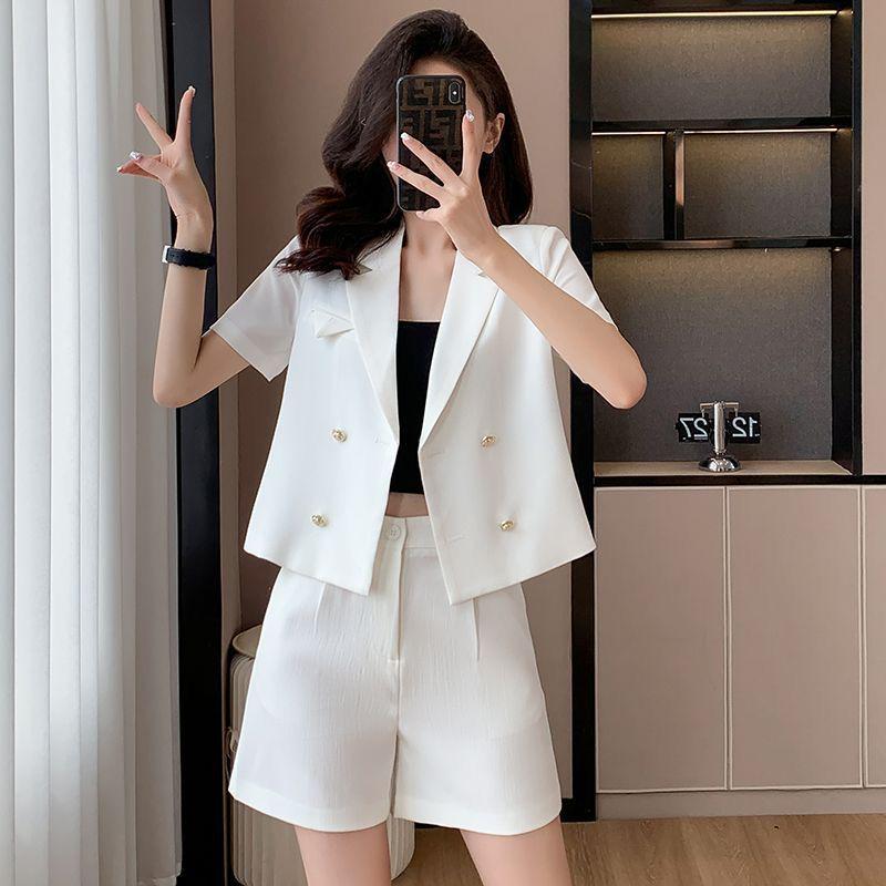 2026 Women s 2-Piece Summer Set: Cropped Pants & Short-Sleeved Blazer S 80-100 cm белый
2026 Women s 2-Piece Summer Set: Cropped Pants & Short-Sleeved Blazer S 80-100 cm белый