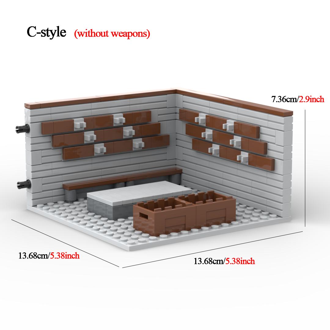 MOC Building Blocks Military Weapon Armory Weapon Rack Model SWAT Force Equipment Accessories Set Bricks Toys for Kid
MOC Building Blocks Military Weapon Armory Weapon Rack Model SWAT Force Equipment Accessories Set Bricks Toys for Kid